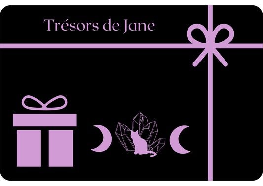 Cartes-cadeaux Trésors de Jane